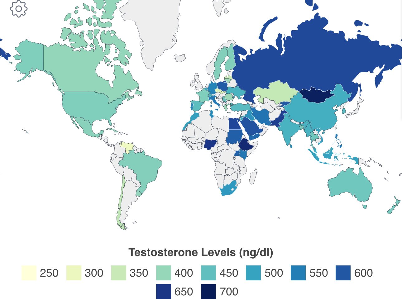 Testosterone Map